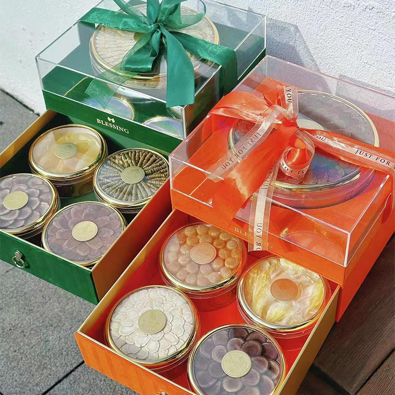 年货节高档五拼滋补品礼盒送长辈