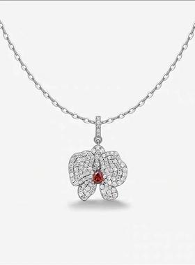 何方陈都灵何方蝴蝶兰锁骨链国风