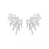 何方HEFANG吴千语施伯雄刘亦菲沈月玫瑰 耳环陈都灵璀璨星云耳夹