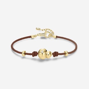 何方HEFANG珠宝葫芦红绳手链万事都灵优雅百搭饰品圣诞礼物 新品