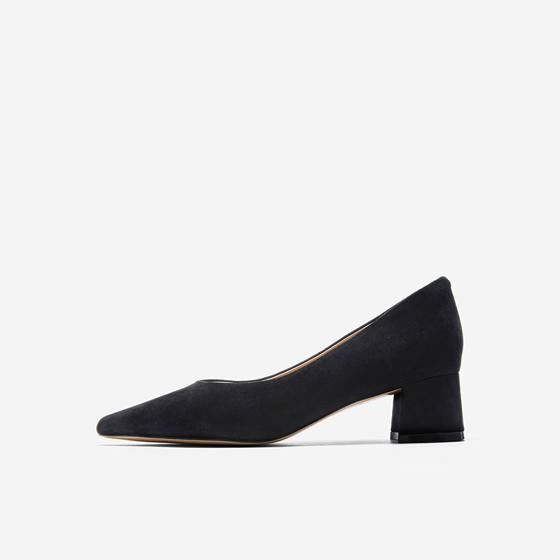 NineWest/玖熙绒面单鞋尖头女鞋