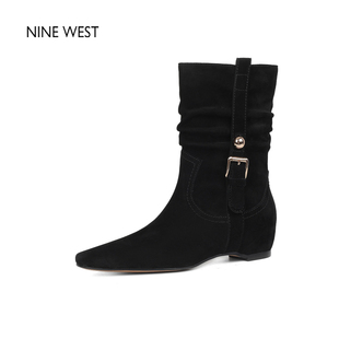 玖熙内增高时装 West Nine 靴真皮超软羊皮不累脚短靴 清仓款