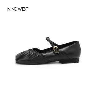 West 玖熙法式 气质浅口玛丽珍鞋 单鞋 Nine 小皮鞋 不累脚 清仓款