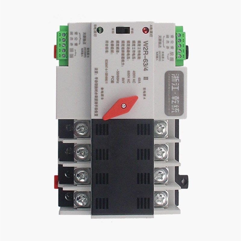 热销毫秒级不断电切换双电源自动转换开关W2R-100/4 PC级小型220v