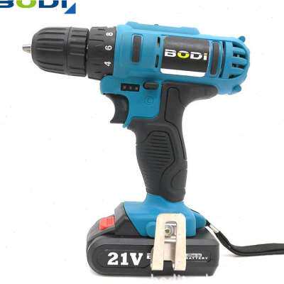 热销新品厂促充电式冲击电钻家用多功能21V双速锂电钻电动螺丝起
