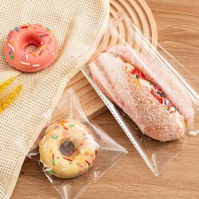 热销面包包装袋烘焙袋子透明平口甜品自封袋子饼干蛋糕吐司封口自
