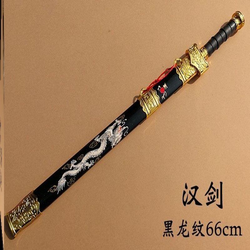 剑古风道具汉服配饰手持宝剑木头质玩具儿童表演竹木刀未开 刃训