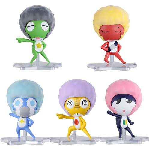 预订BADNAI Keroro 军曹爆炸头摇滚娃娃造型摆件