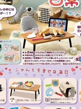 限购5/预定定金 Re-ment 微缩场景 原创系列我和猫猫的日常生活再