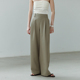 RESTRAIN法式 显瘦休闲长裤 高腰垂感直筒西装 女高级感阔腿裤 裤 NON