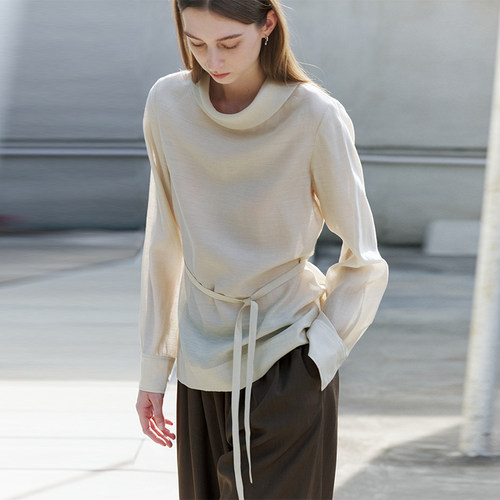 NONRESTRAIN莱赛尔天丝长袖衬衣