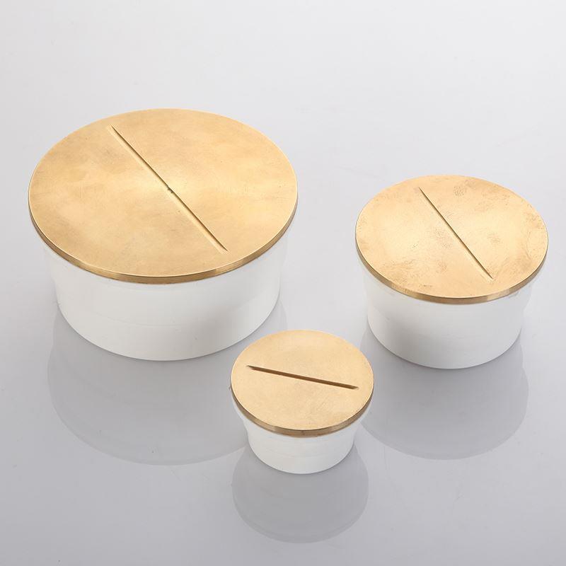 50/75/110铜面清扫口下排水管件检修口双用地面地漏扫除口闷堵头