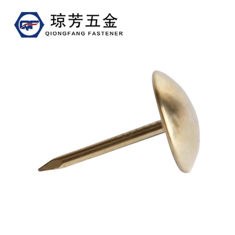图钉镀彩泡钉加长铜色泡钉圆头钉全铜沙发钉铜钉装饰钉大头钉泡钉