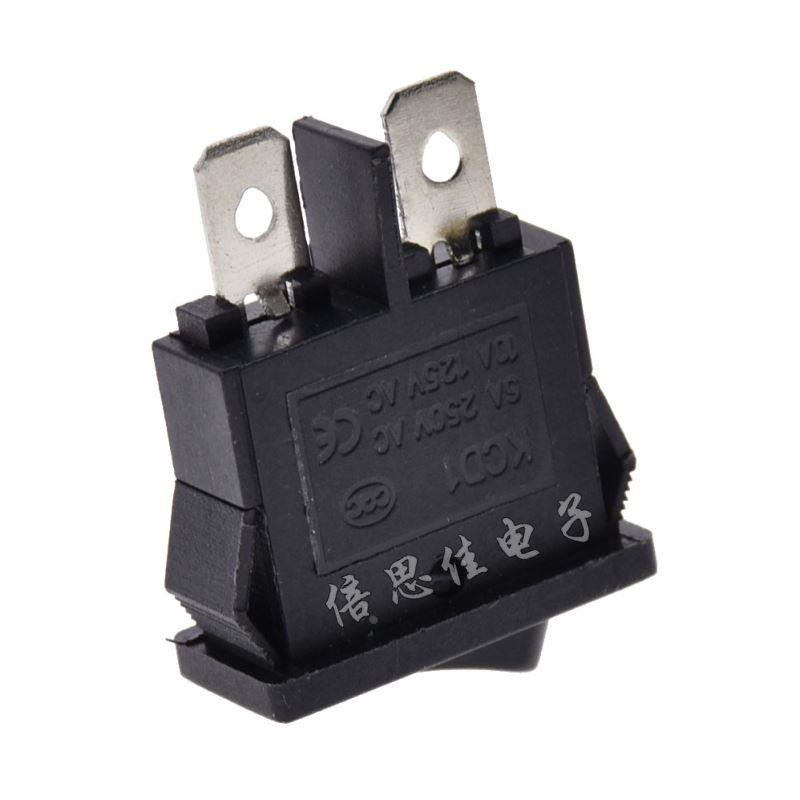 KCD-110 10x22mm 6A250V超薄船型开关2脚小型仪表仪器电源开关