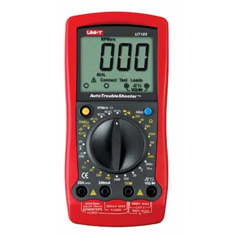 优利德UT105手持式汽车多用表 修车 测闭合角 转速 汽车万用表