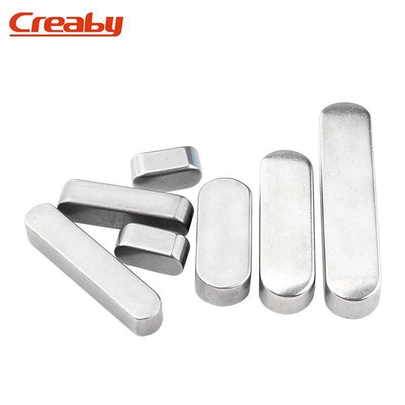 304不锈钢平键销圆角A型平键GB1096方料半圆平键M3M4M5M6M8M10M12