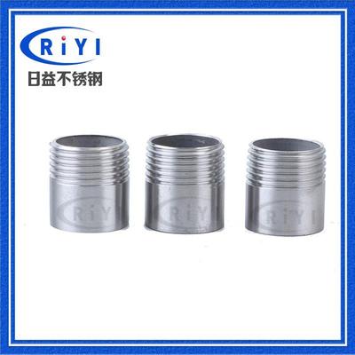 201 304单丝头管接头 不锈钢外丝外牙 单头丝接头丝扣单焊接内接