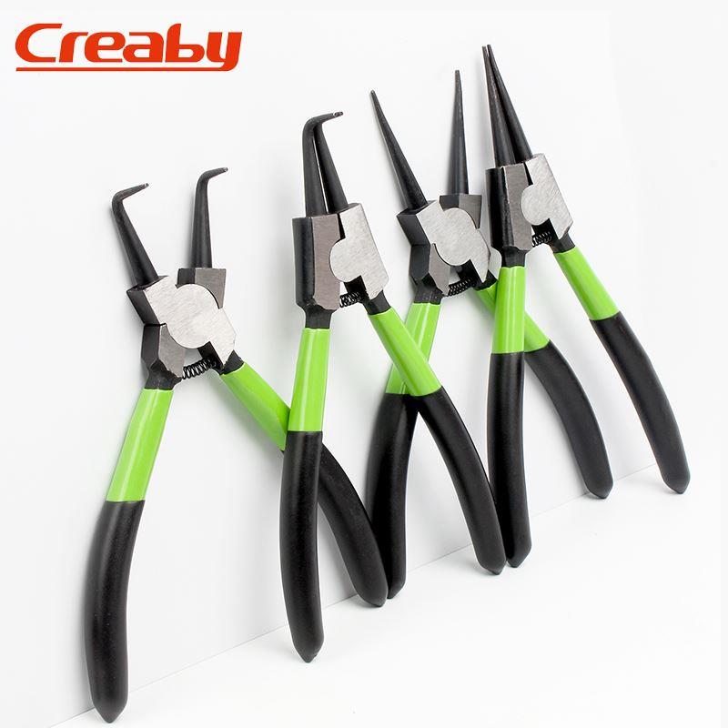 卡簧钳内外两用卡环钳卡簧钳子 7寸工业级扩张钳挡圈钳弹簧钳内弯