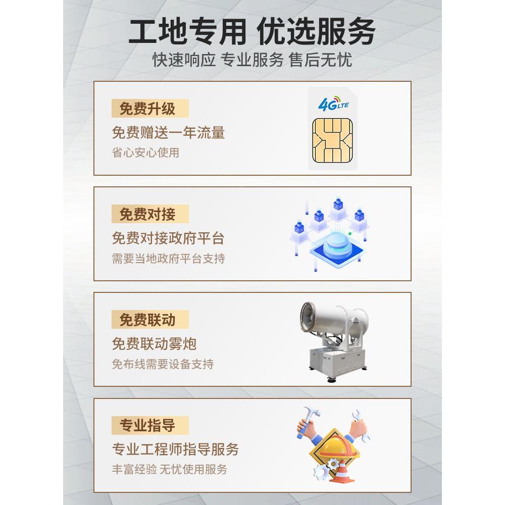 智慧扬尘监测系统工地噪声音实时在线pm2.5pm10粉尘环境监检测仪