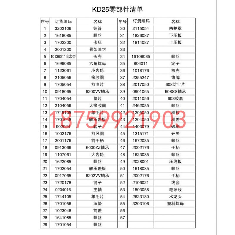 。坚固配件KD25A-150出水磨石S型角磨机定转子齿轮主轴承开关碳刷