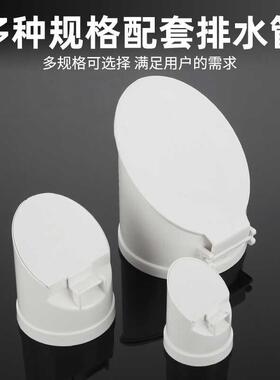 110管防臭器pvc排污管道止逆阀50化粪池排水止回阀75防返水堵口井