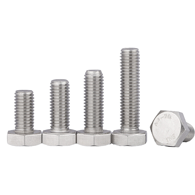 。316不锈钢外六角螺丝螺栓A4-70M12M14M16M18*25-30-40-50-60-80