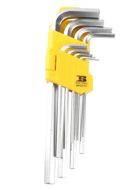 波斯工具 9件套加长平头内六角 公制 1.5-10mm BS423173