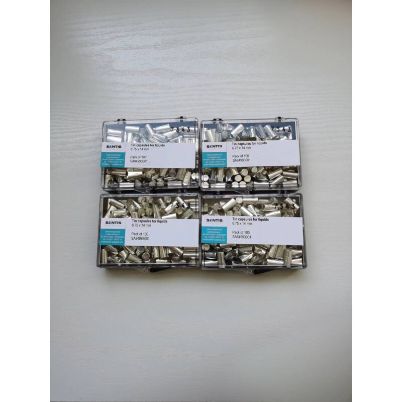 。Elementar锡杯6.75*14mm，100 pcs 液体锡囊