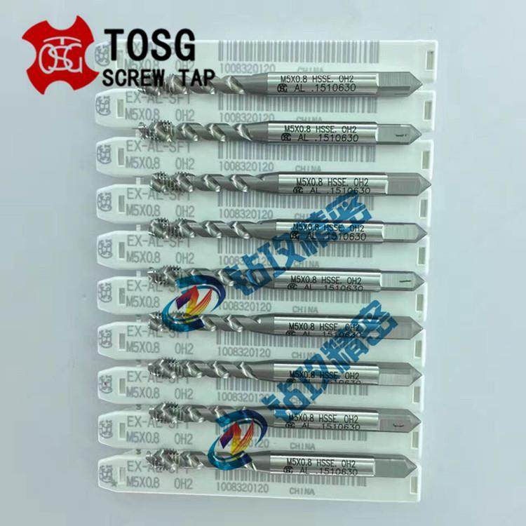 进口OSG TOSG铝合金专用螺旋丝锥M2~M16机用螺旋丝攻锥 铝锌专用