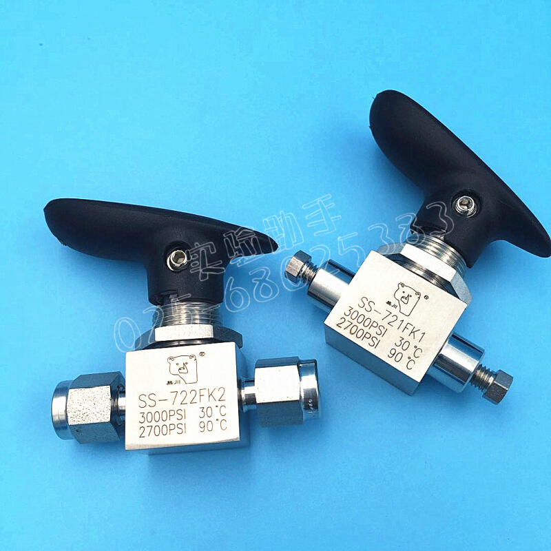 。熊川二通卡套球阀 两通球阀 3mm 1/8英寸气路切换阀门 316L不锈