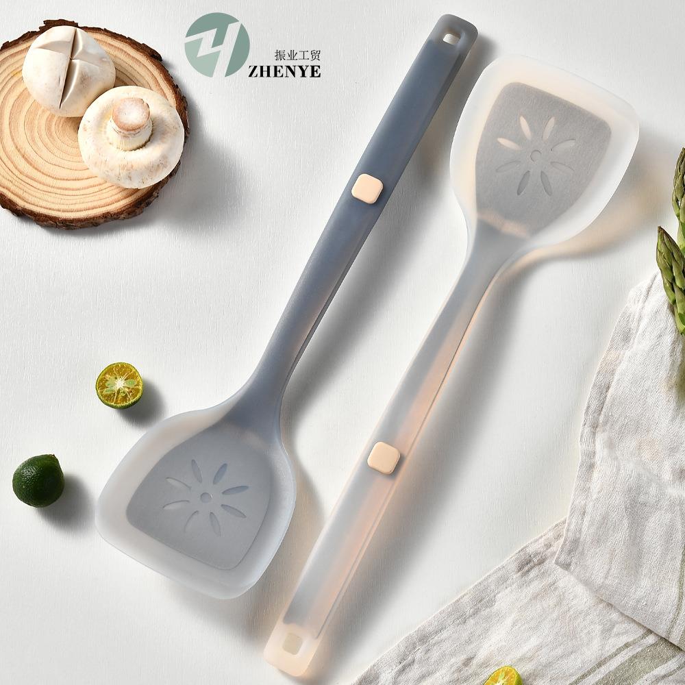 新款欧标半透不粘锅硅胶炒铲中式铲耐高温厨具铲煎铲锅铲炒菜铲