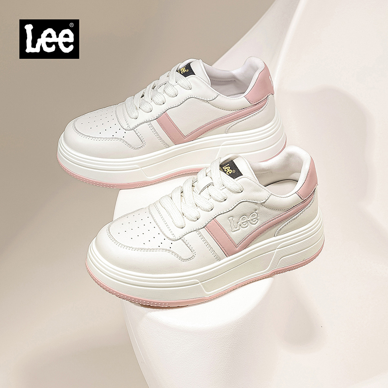 lee女鞋真皮休闲运动板鞋