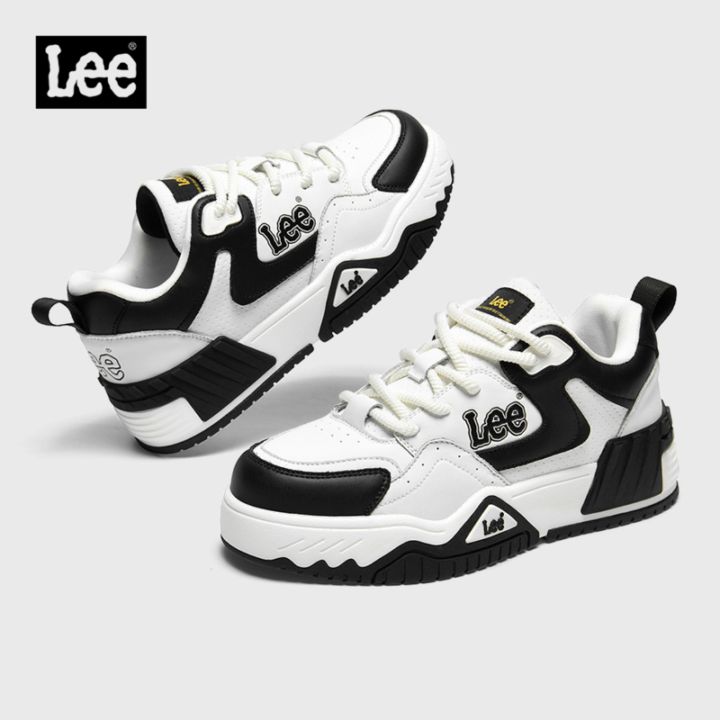 Lee真皮男士休闲运动面包板鞋