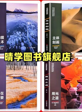 正版【全4册】风光摄影四部曲 构图之本 主题刻画 内在精要 用光之道 个人摄影畅销书籍 浙江摄影出版社