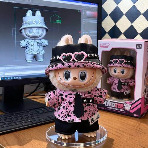 GDLabubu娃衣潮流衣服套装17cm一二三代通用现货潮玩公仔换装