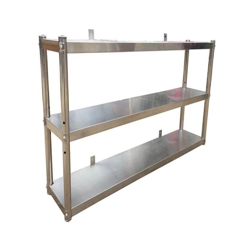 不锈钢厨房置物架壁挂式商用收纳上墙架不锈钢吊架23层挂墙上货架