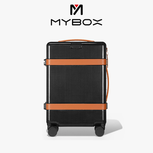 MYBOX碳纤维行李箱旅行拉杆箱20寸自驾游大容量旅行箱男士