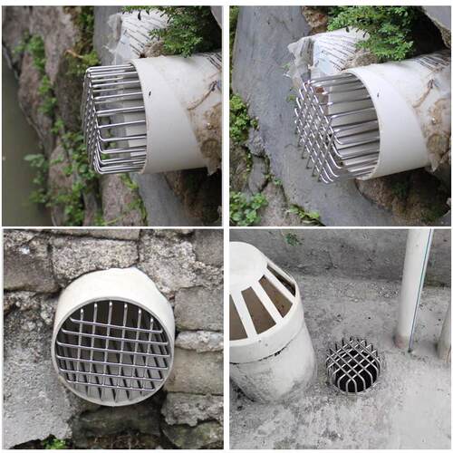 ll304不锈钢排水管下水道过滤网罩防鼠蛇天台阳台圆形防堵地