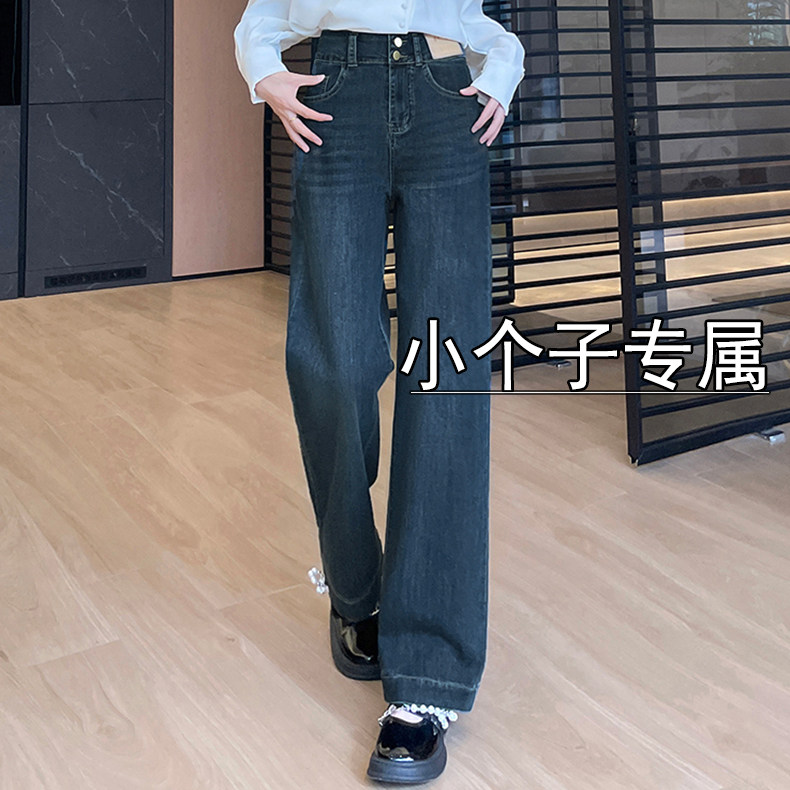 新款冬季加绒八分牛仔裤超火女装牛仔裤