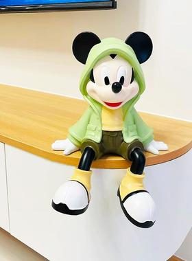 大号卡通米奇坐姿客厅电视柜下面装饰轻奢高级餐边柜台面简约摆件