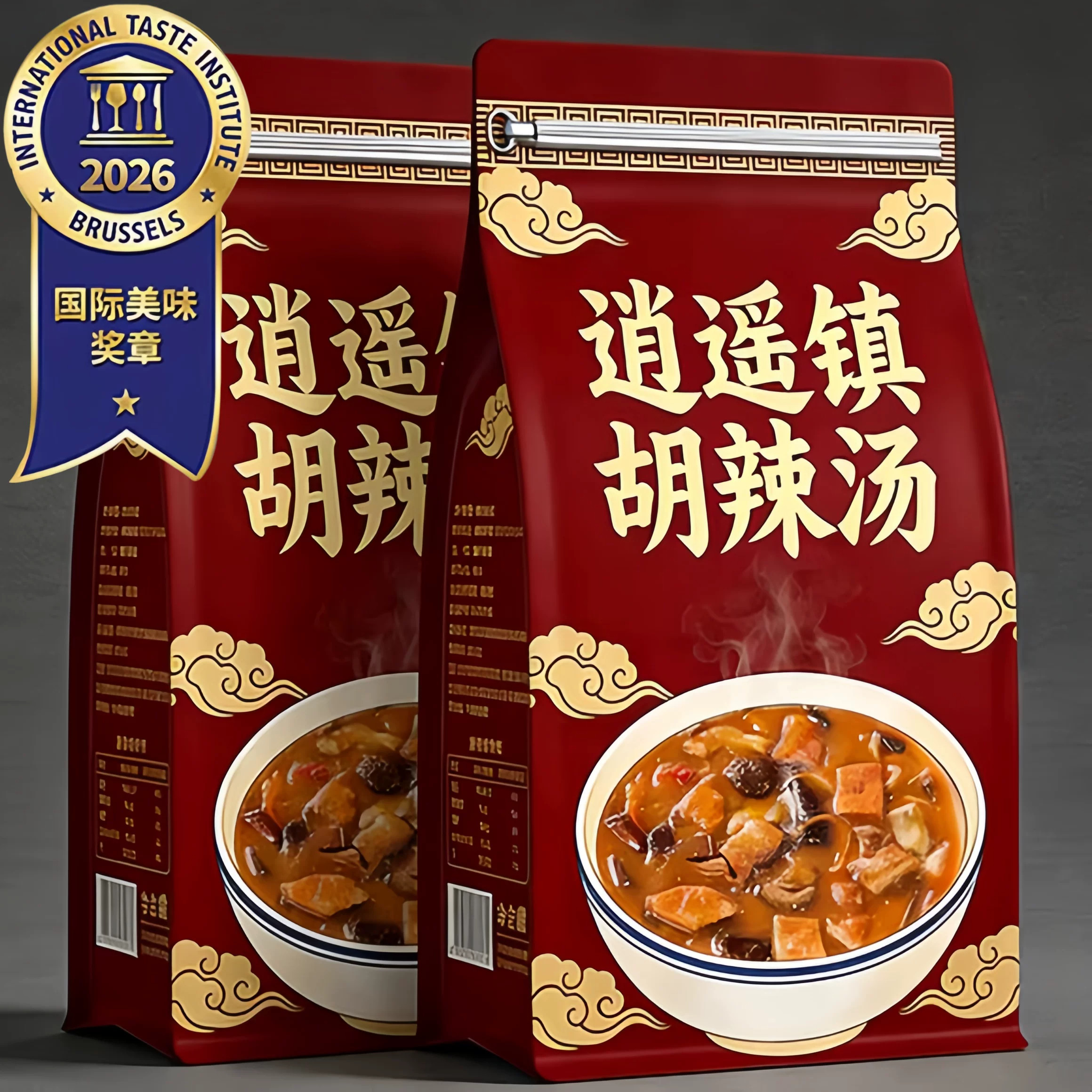 正宗河南特产逍遥镇京遥胡辣汤牛肉味麻辣味速食夜宵早餐汤旗舰店