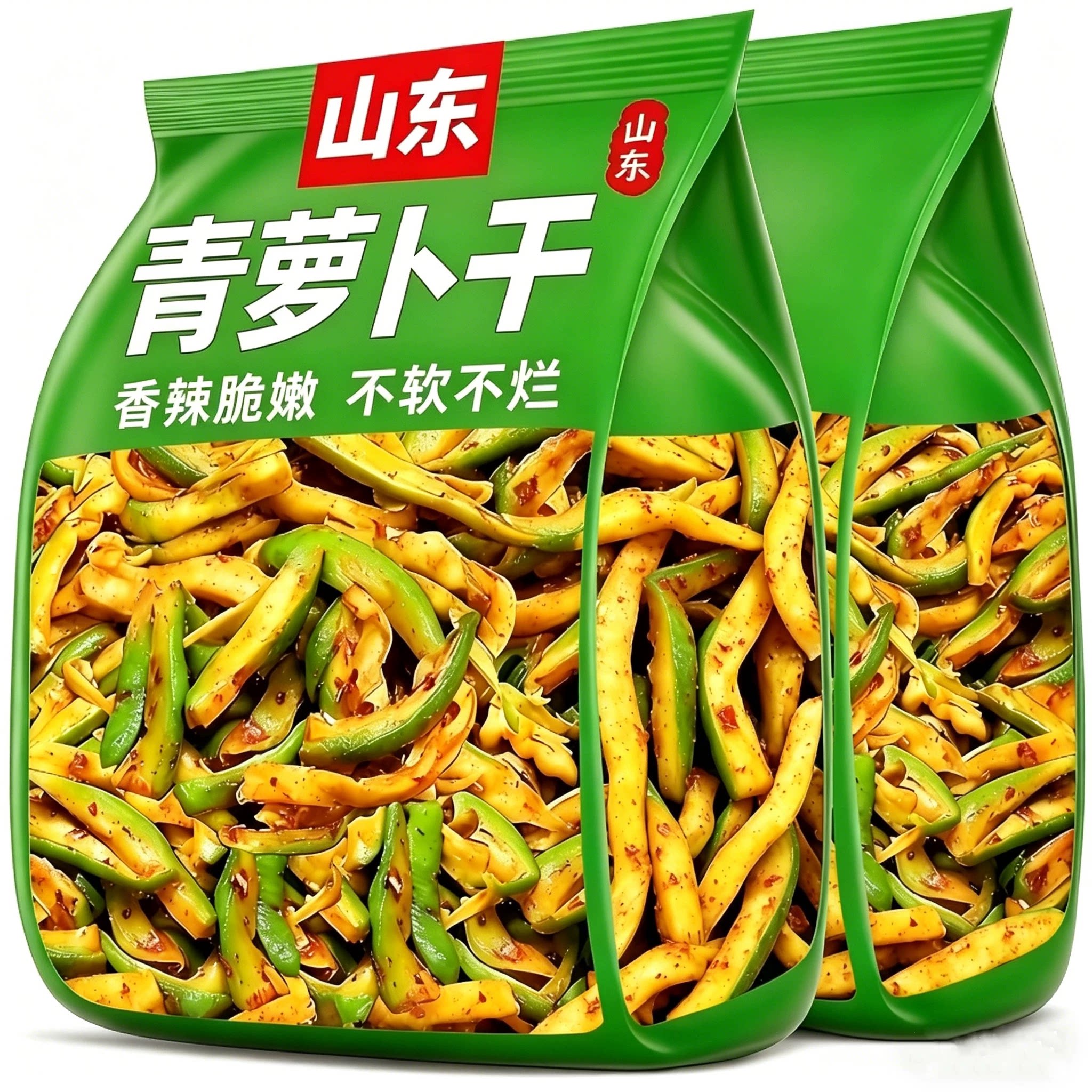 山东青萝卜干香辣萝卜干潍坊潍县萝卜皮咸菜酱菜即食开胃下饭菜