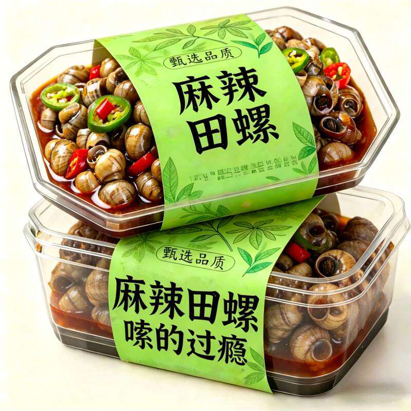 麻辣田螺熟食香辣嗦螺开袋即食冷吃螺蛳解馋下酒菜夜宵解馋小零食