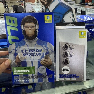 蓝猩先生blueo适用于三星zfold7钢化膜AR增透降反射钢化膜w26防静电手机膜fold7镜头膜防摔高透
