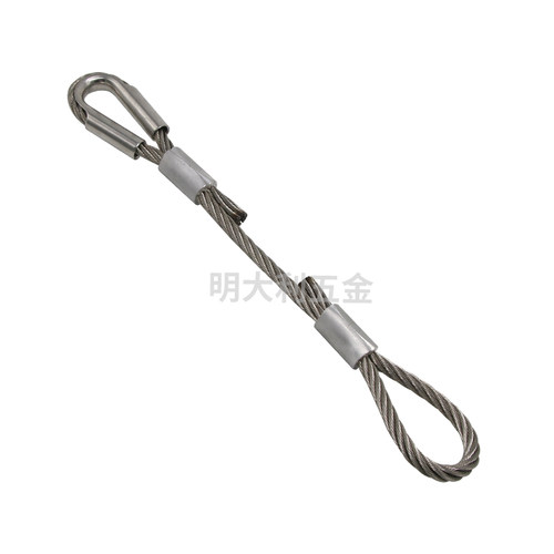 8mm10mm12mm加粗钢丝吊索定制 重工业起重安全绳吊机拉索拖车绳索