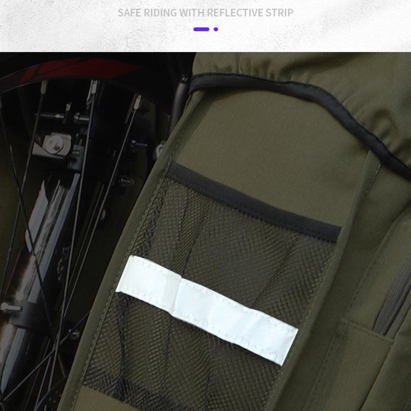 乐炫山地自行车长途骑行旅行前侧包前驮包前货架包车前包防水帆布