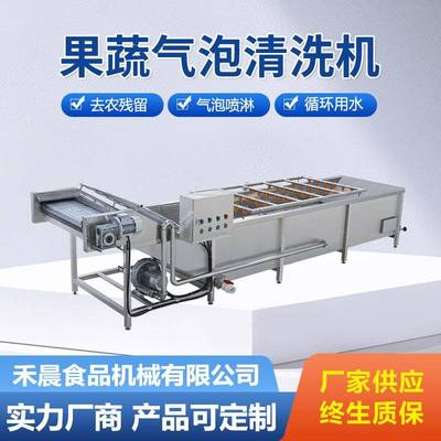 商用蔬菜气泡清洗机全自动莴笋辣椒果蔬清洗机小米辣加工设备