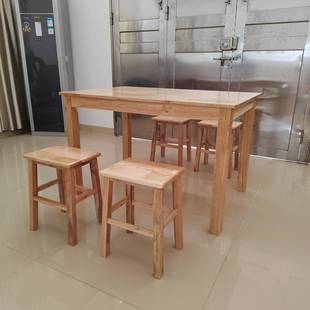 餐桌经济家用实木餐台饭店快餐简易饭桌餐厅方桌厂家实用