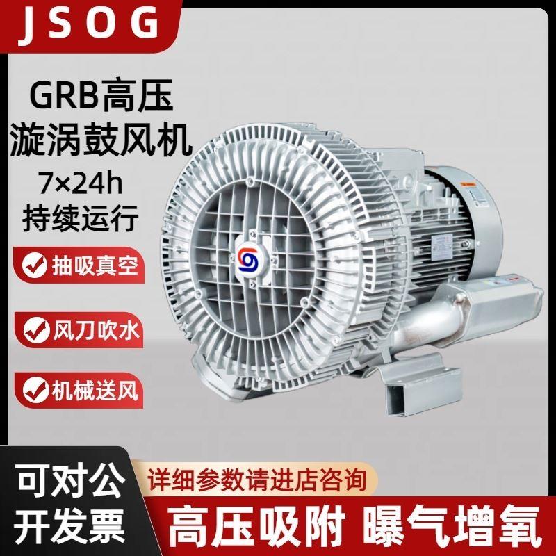 2RB840-7GH37双级高压漩涡气泵工业气体吸吹循环11KW高压鼓风机