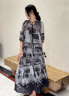 q2111对 印花桑蚕丝套裙s2107 海燕家2025夏季 新款